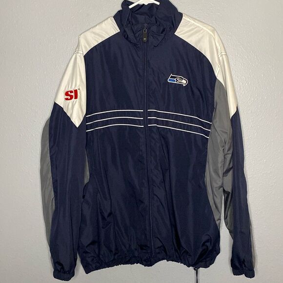 NFL Seattle Seahawks Full Zip Wind Breaker Size XL - Picture 1 of 10